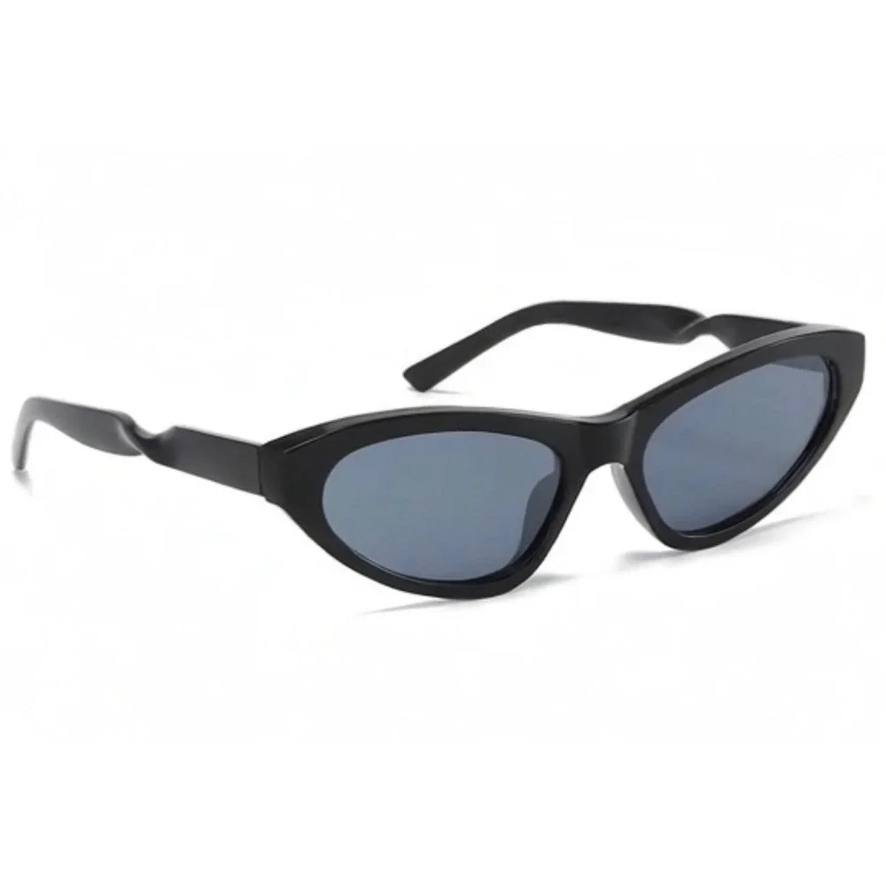 Womens Black Cat Eye Sunglasses Streetwear Hip Hop Modern Retro Sun Glasses New